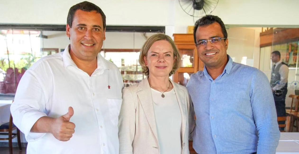 Presidente nacional do PT, Gleisi Hoffman, apoia a pré-candidatura do deputado estadual Robinson Almeida para a Prefeitura de Salvador