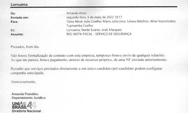 E-mails internos do Uni&atilde;o Brasil / Divulga&ccedil;&atilde;o