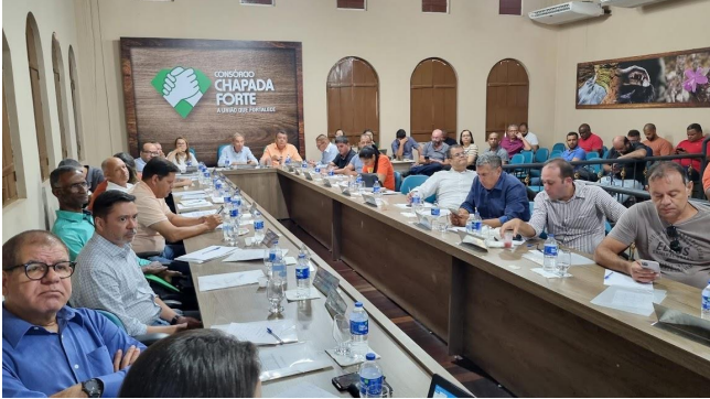 Prefeitos e Prefeitas do Consórcio Chapada Forte se reúnem para combater os efeitos da seca.