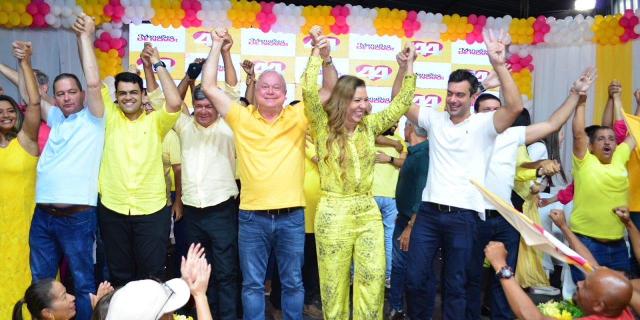 União Brasil e partidos aliados realizaram convenção e anunciaram Monalisa para tentar a reeleição