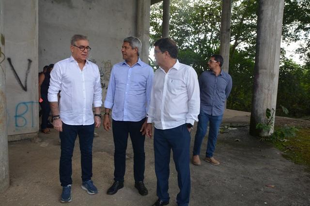 Governador Jerônimo visita Centro de Convenções de Feira de Santana que será entregue em novembro