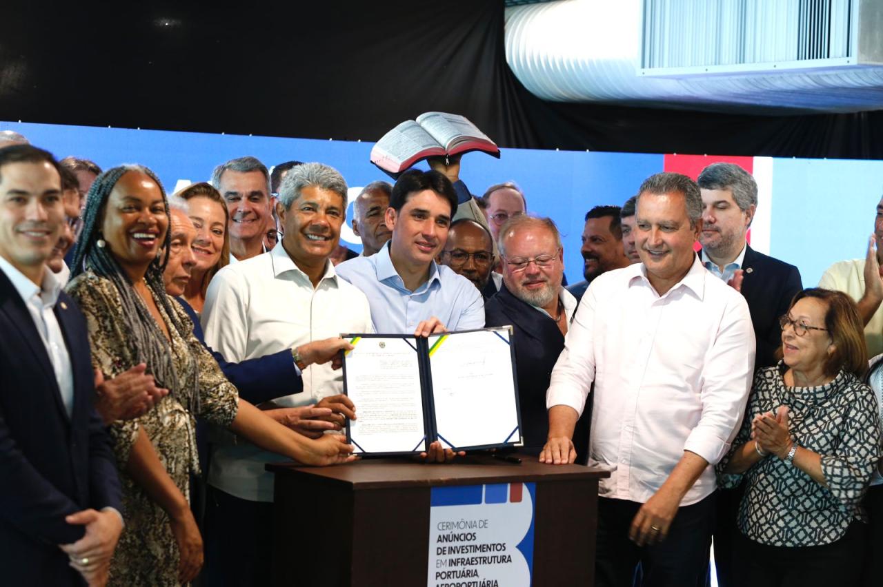 Bahia investe R$ 5,6 bilhões em infraestrutura: novos projetos para portos, aeroportos e hidrovias.