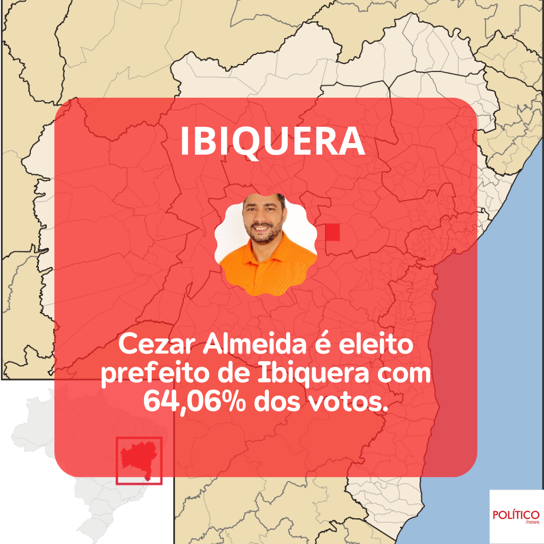 Cezar Almeida, do AVANTE, é eleito prefeito de Ibiquera.