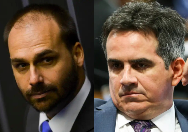 Eduardo Bolsonaro e Ciro Nogueira trocam farpas e expõem racha na direita de olho em 2026.